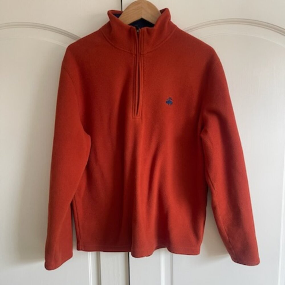 Brooks Brothers Fleece Pullover - Burnt Orange - Size Large